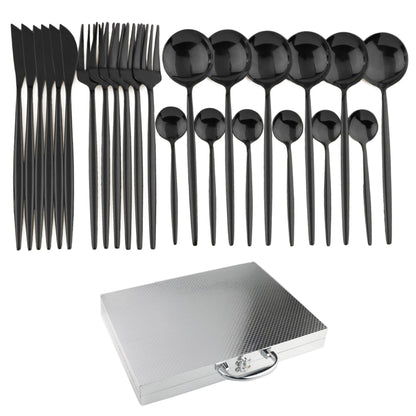24-piece stainless steel cutlery set
