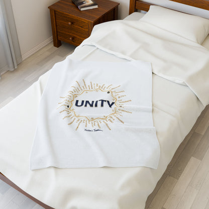 UNITY Velveteen Blanket | sober curious, Dry January mocktail pride