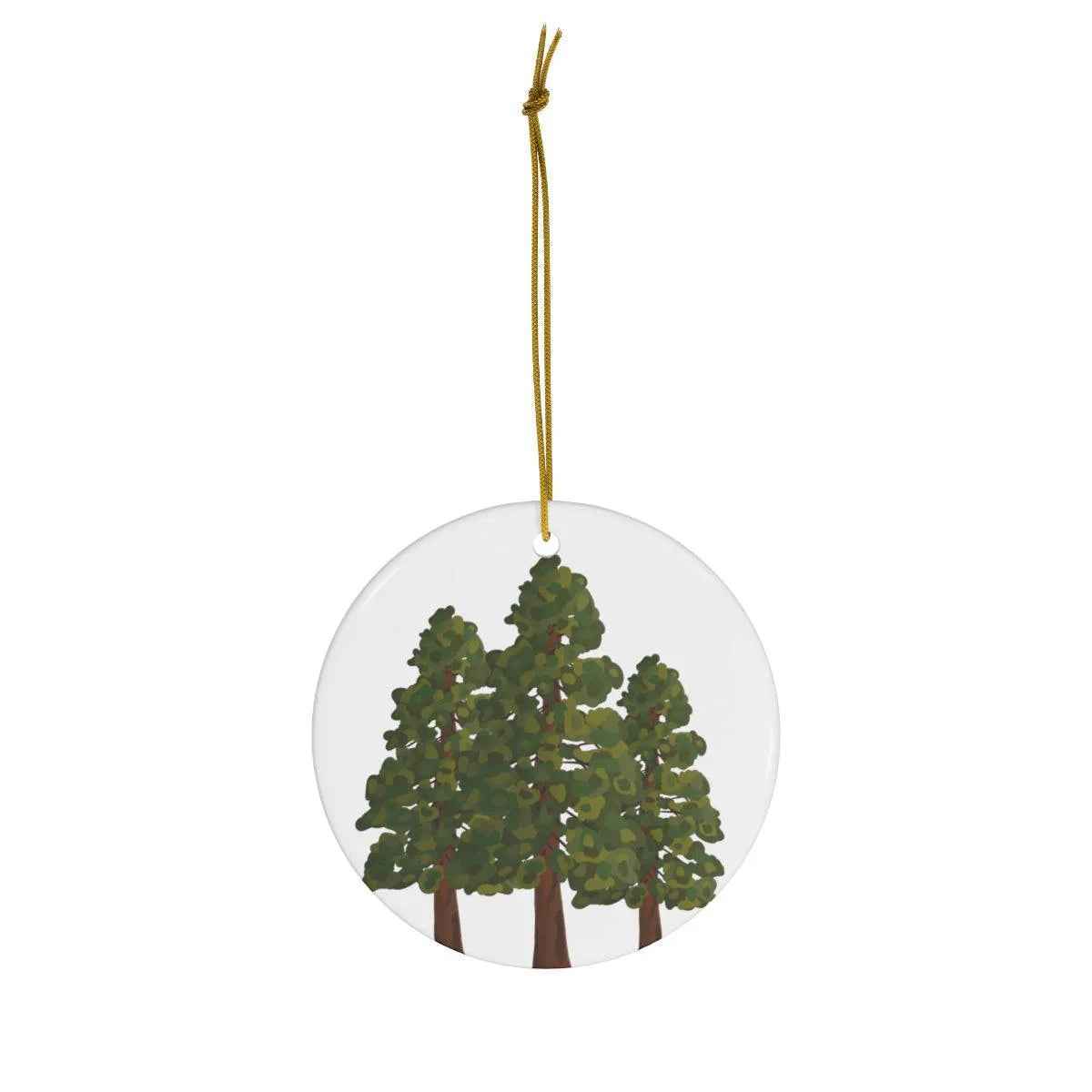 Coastal Redwood Ceramic Ornament