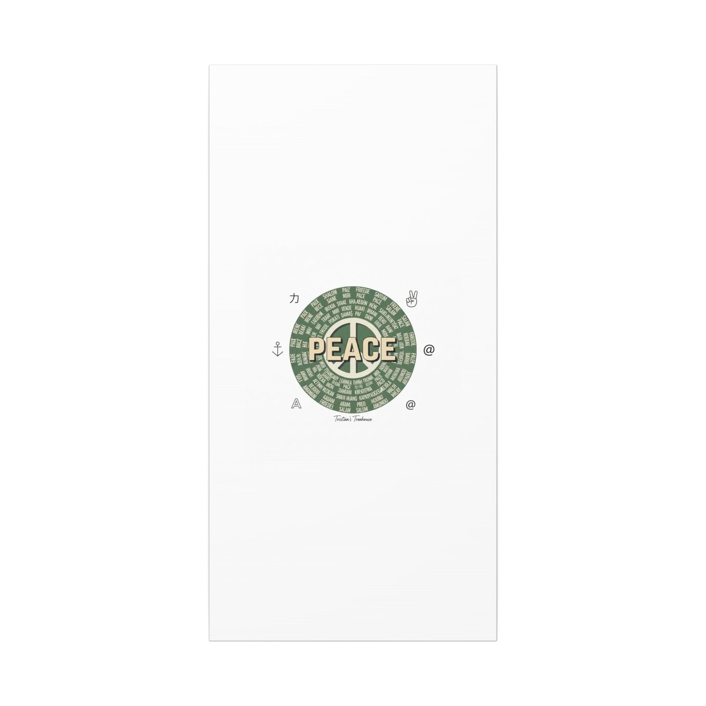 Peace doodle canvas | hand drawn sketch aesthetic, handwritten message