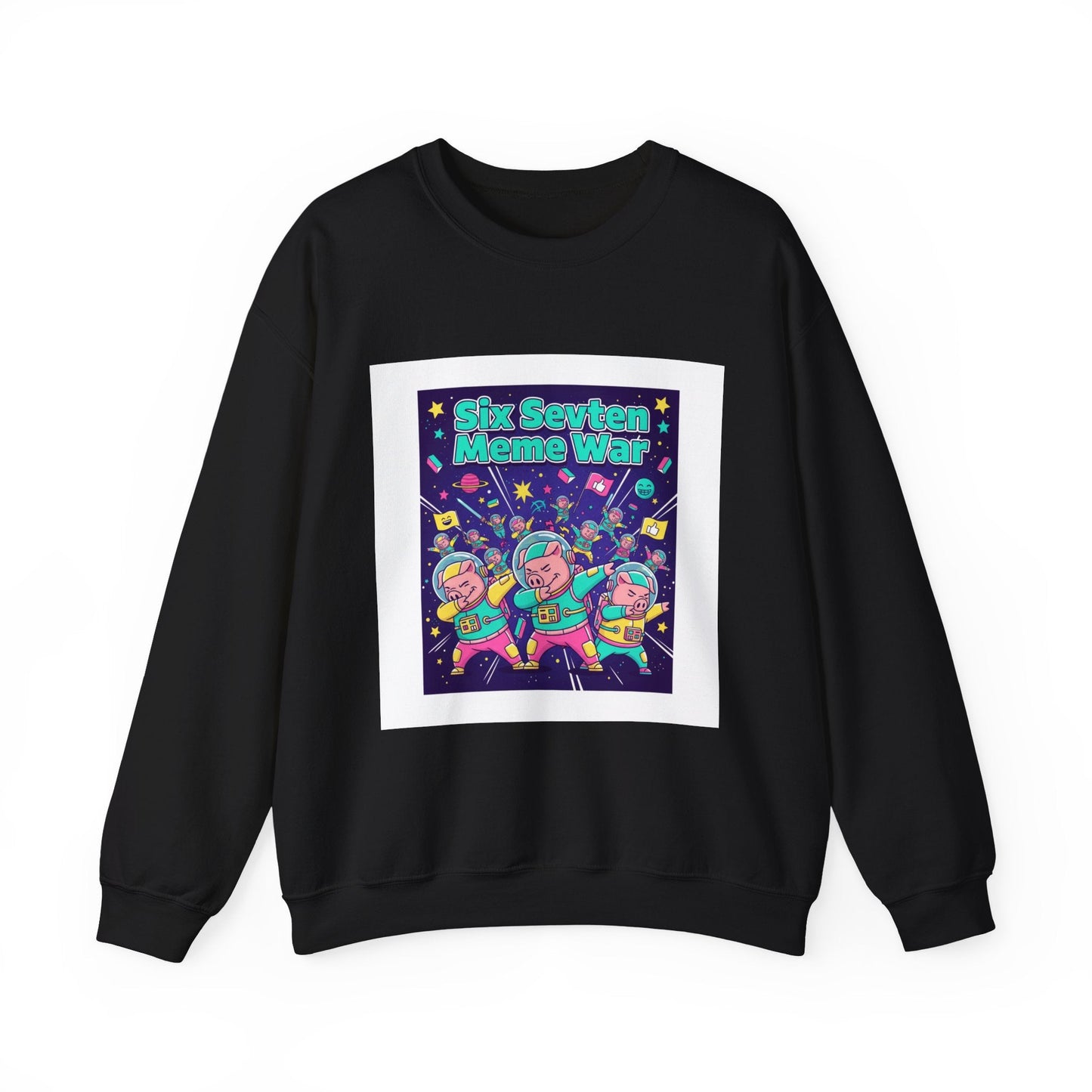 Meme War: Six vs. Seven Crewneck Sweatshirt