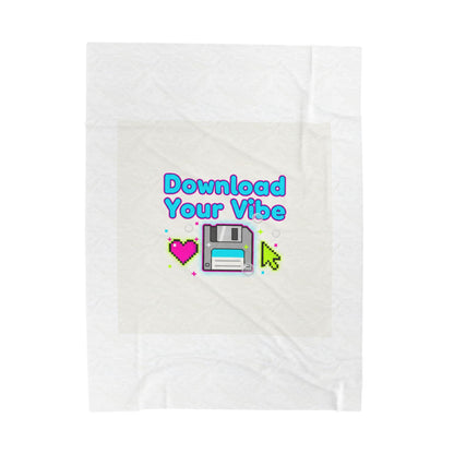 Download Your Vibe Blanket | Y2K retro tech, pixel floppy nostalgia