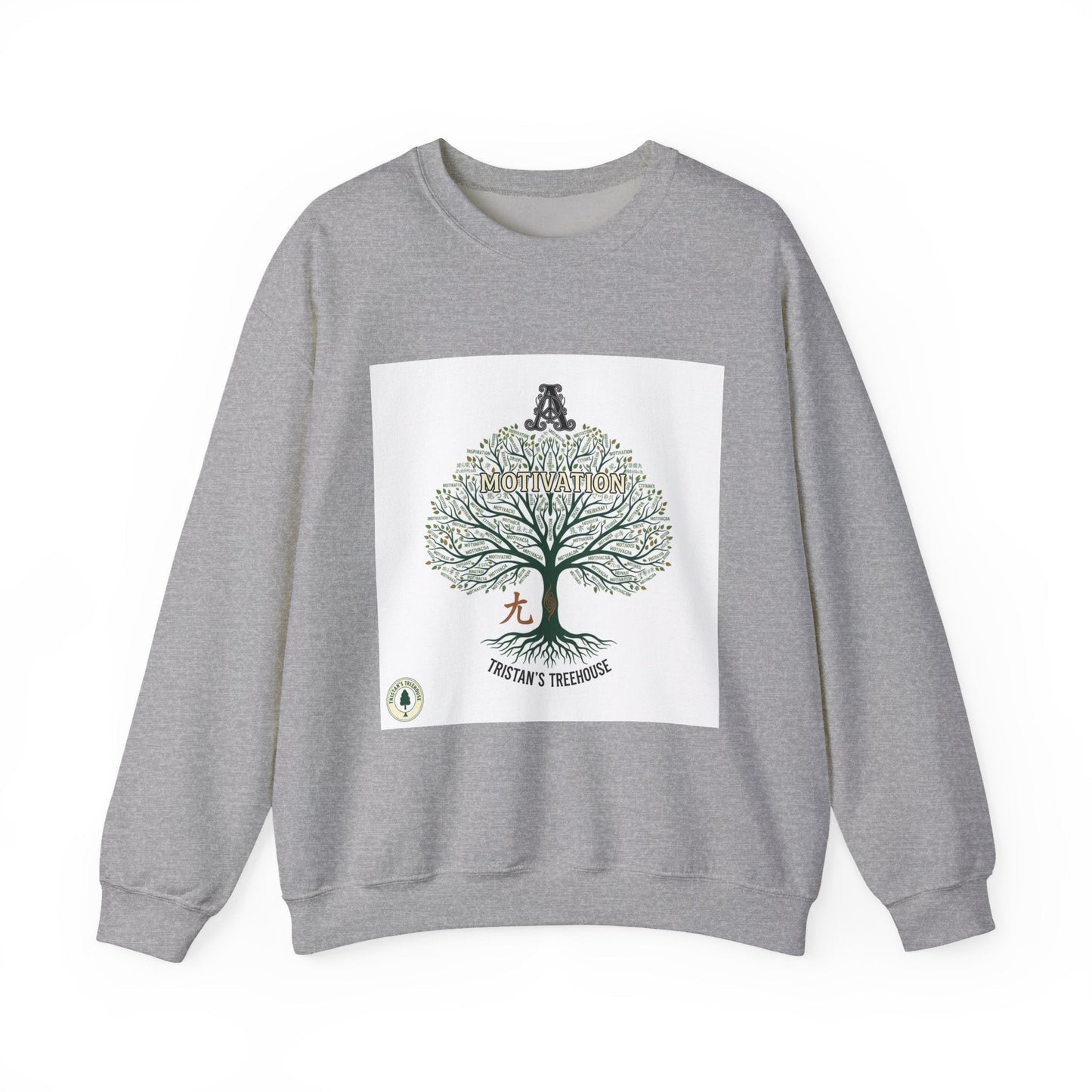 Handwritten Tree Doodle Sweatshirt | sketch aesthetic, handwritten message