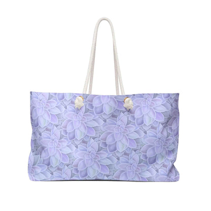 Graptopetalum Murasaki Succulent Pattern Weekender Bag