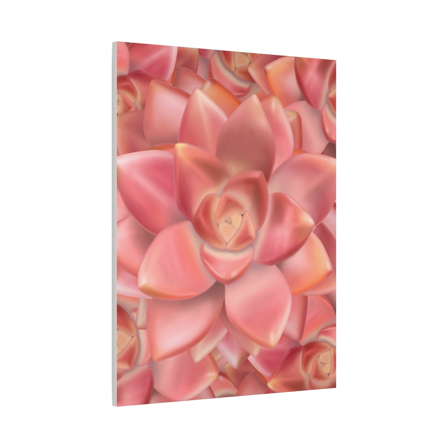 Graptosedum California Sunset Succulent Pattern Canvas Print – Botanical Wall Art