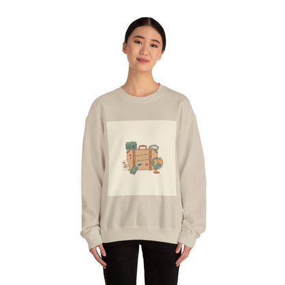Vintage Travel Postcard Sweatshirt | travel stamps, wanderlust design