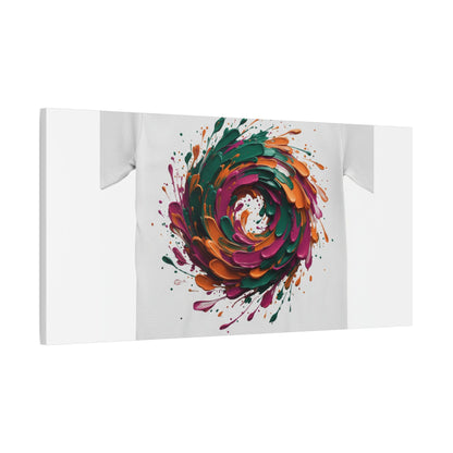 Painterly Abstract Floral Swirl Canvas | Matte Stretched Canvas