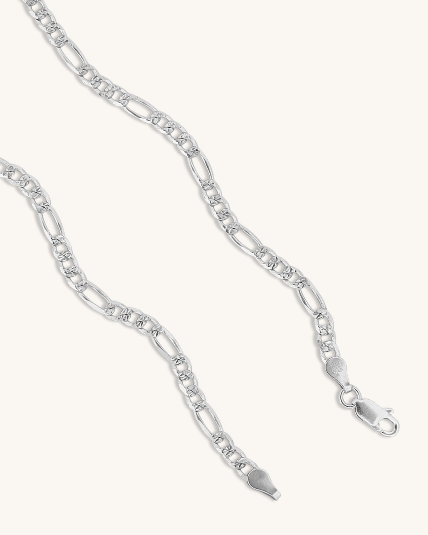 2mm Diamond Cut Figaro Chain