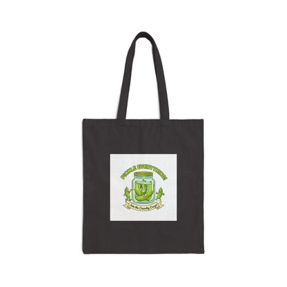 Pickle Enthusiast Badge Tote | brine design, pickle lover canvas