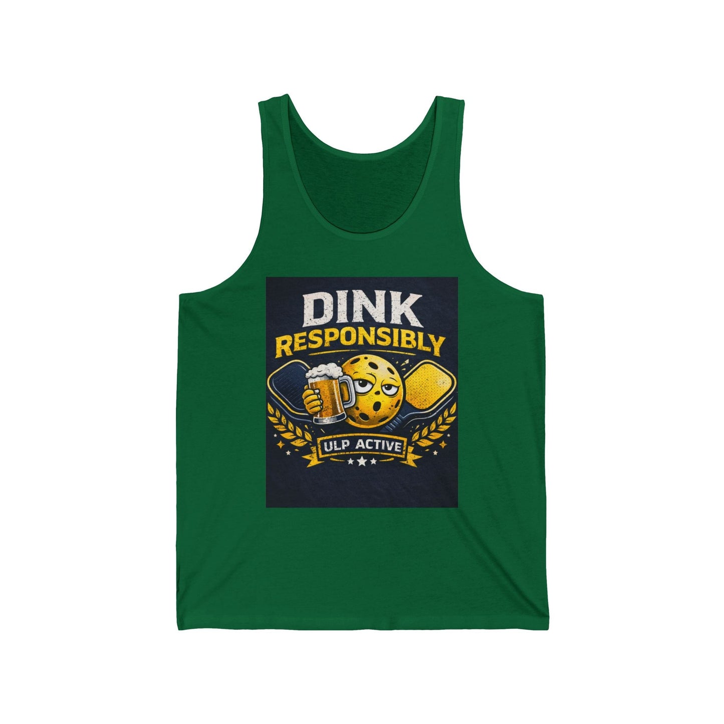 ULP Active “Dink Responsibly” Pickleball Tank Top – Funny Pickleball Shirt