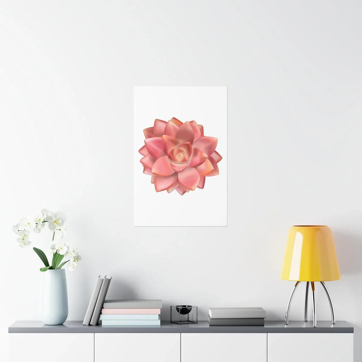 Graptosedum California Sunset Succulent Botanical Print – Unframed Wall Art