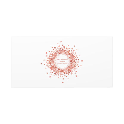 Tiny Heart Confetti Canvas | Matte Stretched Wall Art