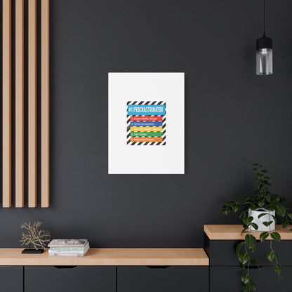 #1 Procrastinator Canvas, Rank-Style List Poster | Top-List Ranking Obsession