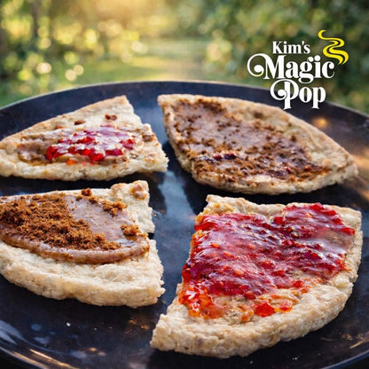 Kim's Magic Pop - Cinnamon Swirl Drizzled Flavor, Salted Caramel Flavor Drizzled & Dark Chocolate Combination [6 pack, 12 pack]
