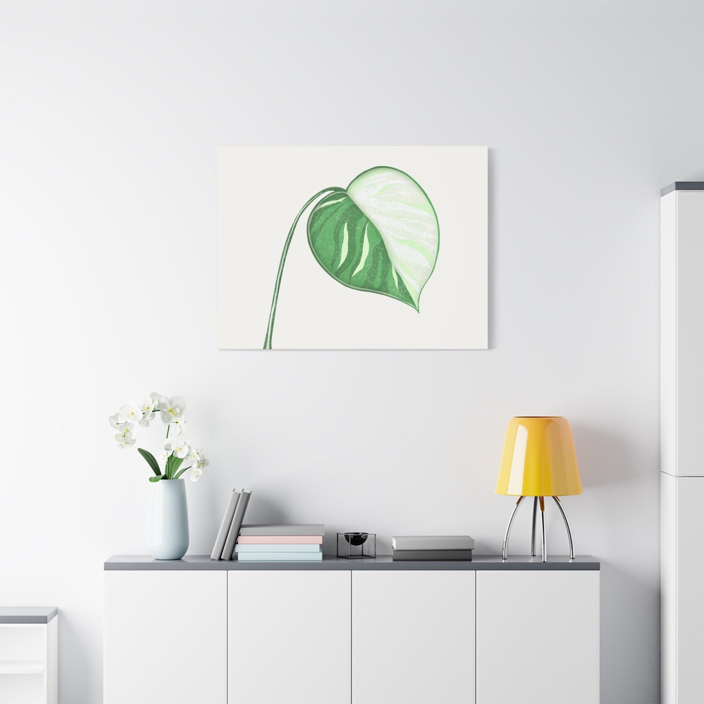 Monstera Albo Canvas Print – Botanical Wall Art