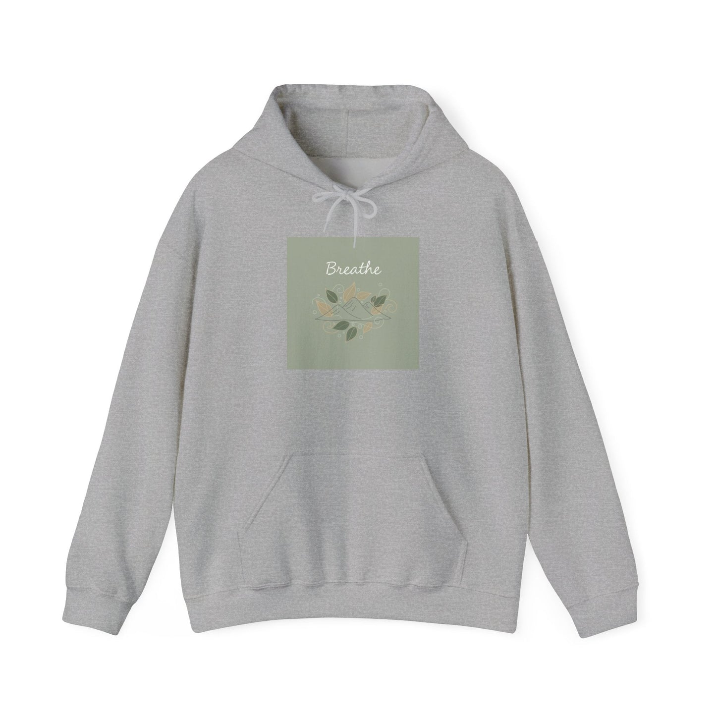 Breathe Leaf Motif Hoodie | nature vibes, forest minimal