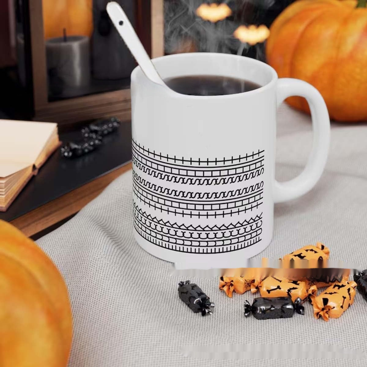 Ceramic Kitchen Hidden Information Coffee Cup