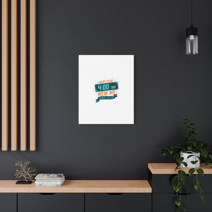 4AM Club New Year Graphic Canvas | Holiday Party Novelty, Festive New Year Decor