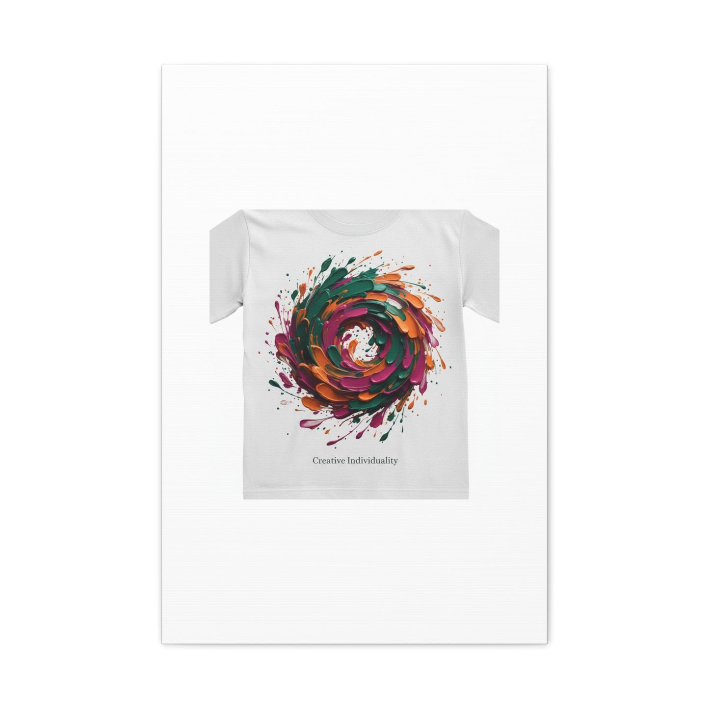 Painterly Abstract Floral Swirl Canvas | Matte Stretched Canvas