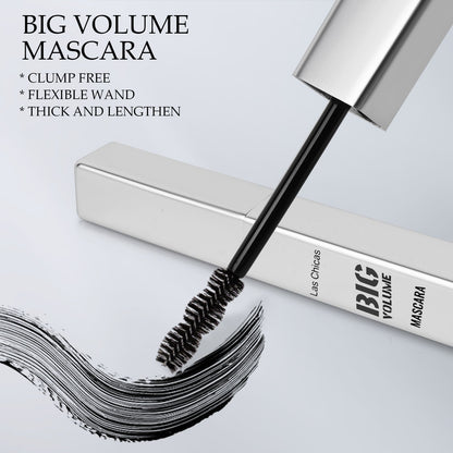2pcs Las Chicas 12-hour Long-lasting Waterproof 10ml Ultra Volumizing Lengthening Hyper Curl Mascara Black