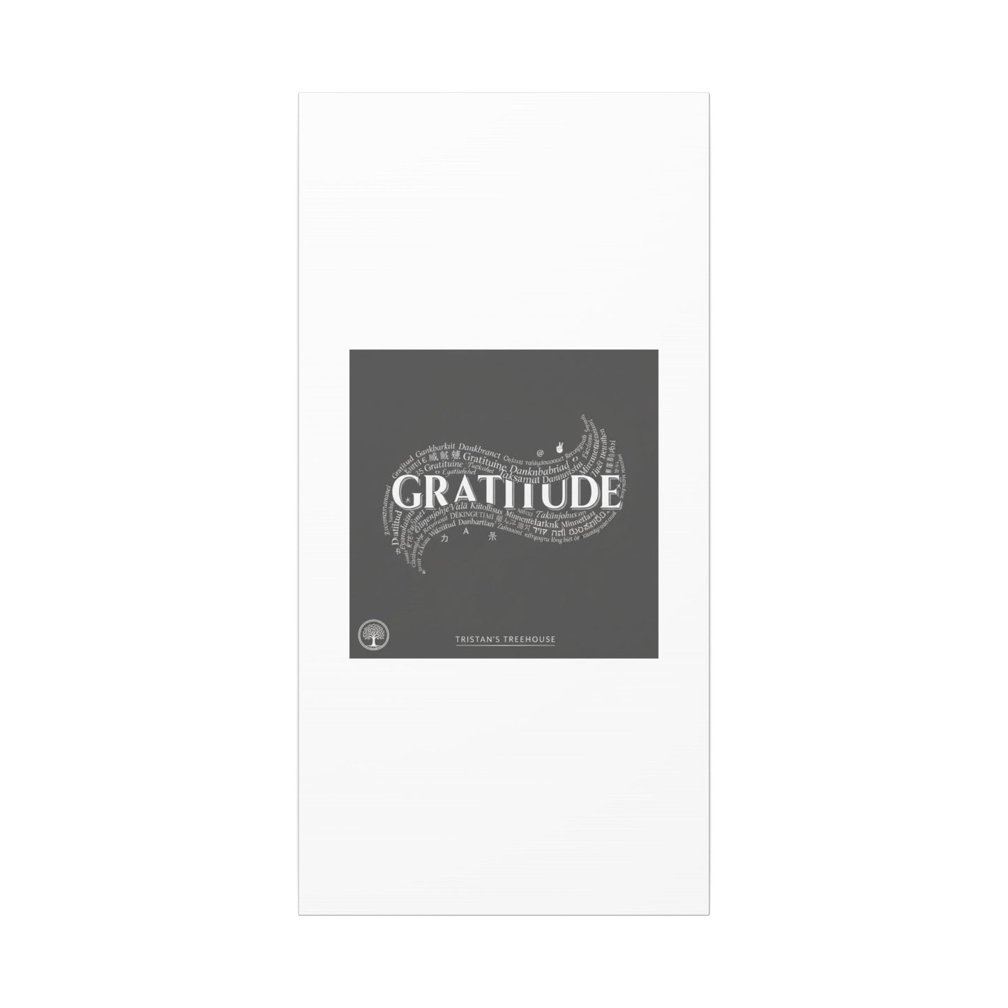 Gratitude Wall Art Matte Canvas | Tiny Treats, sweet uplifting print