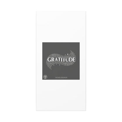 Gratitude Wall Art Matte Canvas | Tiny Treats, sweet uplifting print