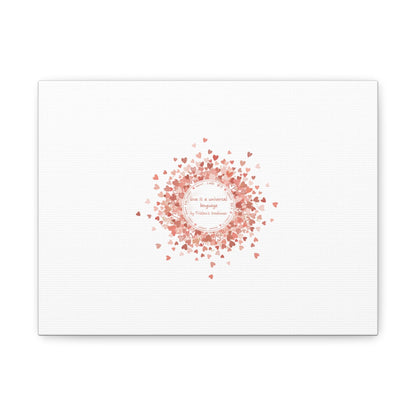 Tiny Heart Confetti Canvas | Matte Stretched Wall Art