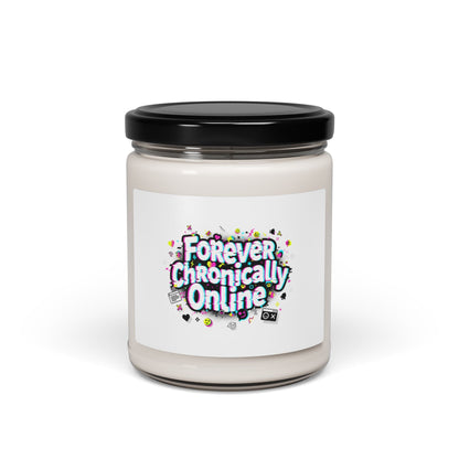 Forever Chronically Online Candle | meme slang, internet humor soy jar
