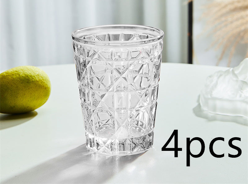 Creative Light Luxury Color Checkered Whisky Cup