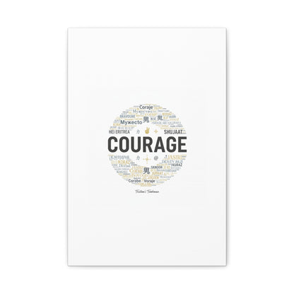Courage Word Cloud Canvas | Fresh-Start Minimalism art print