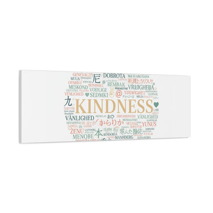Kindness Word Cloud Canvas | Fresh Start Minimalist Wall Art