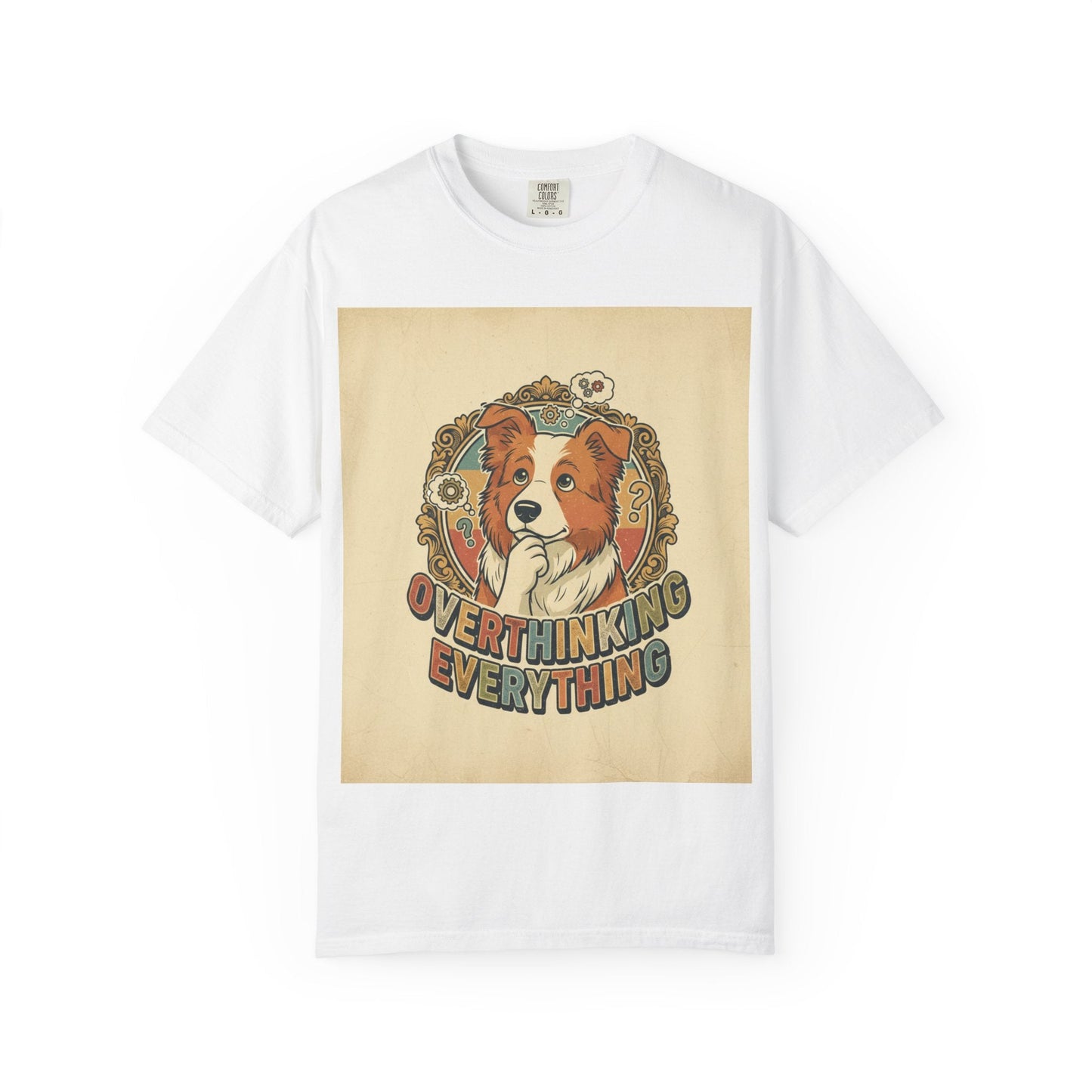 Overthinking Overrated Dog T-Shirt — Funny Dog Graphic Tee