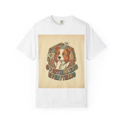 Overthinking Overrated Dog T-Shirt — Funny Dog Graphic Tee