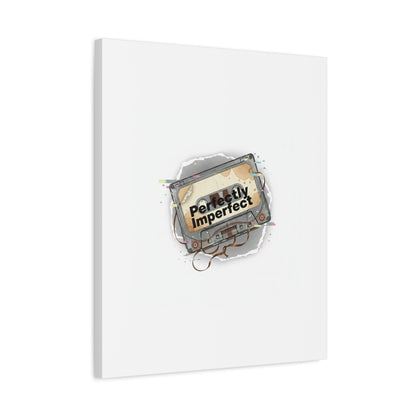 Perfectly Imperfect Cassette, Canvas Print | Analog Error, glitch art static