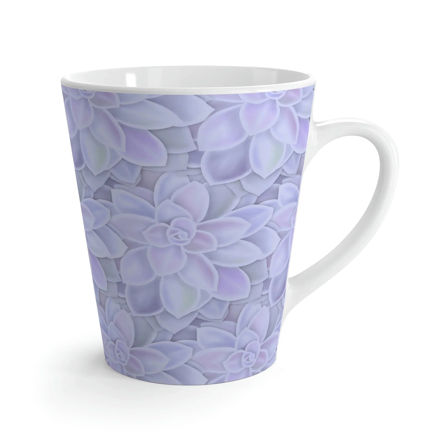 Graptopetalum Murasaki Succulent Pattern Ceramic Mug 12 oz