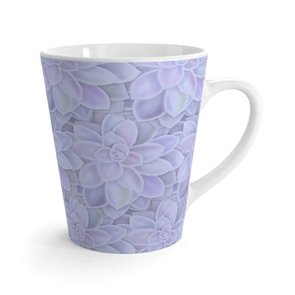Graptopetalum Murasaki Succulent Pattern Ceramic Mug 12 oz