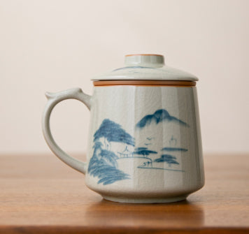 Ge Kiln Persimmon Pattern Ceramic Cup Personal Dedicated
