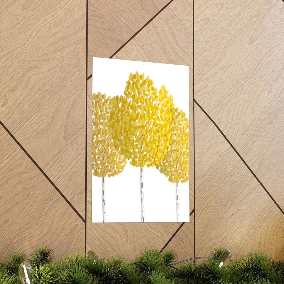 Fall Aspen Print – Unframed Wall Art