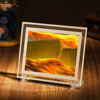 Landscape Quicksand Painting Glass Craft Printing Ornaments