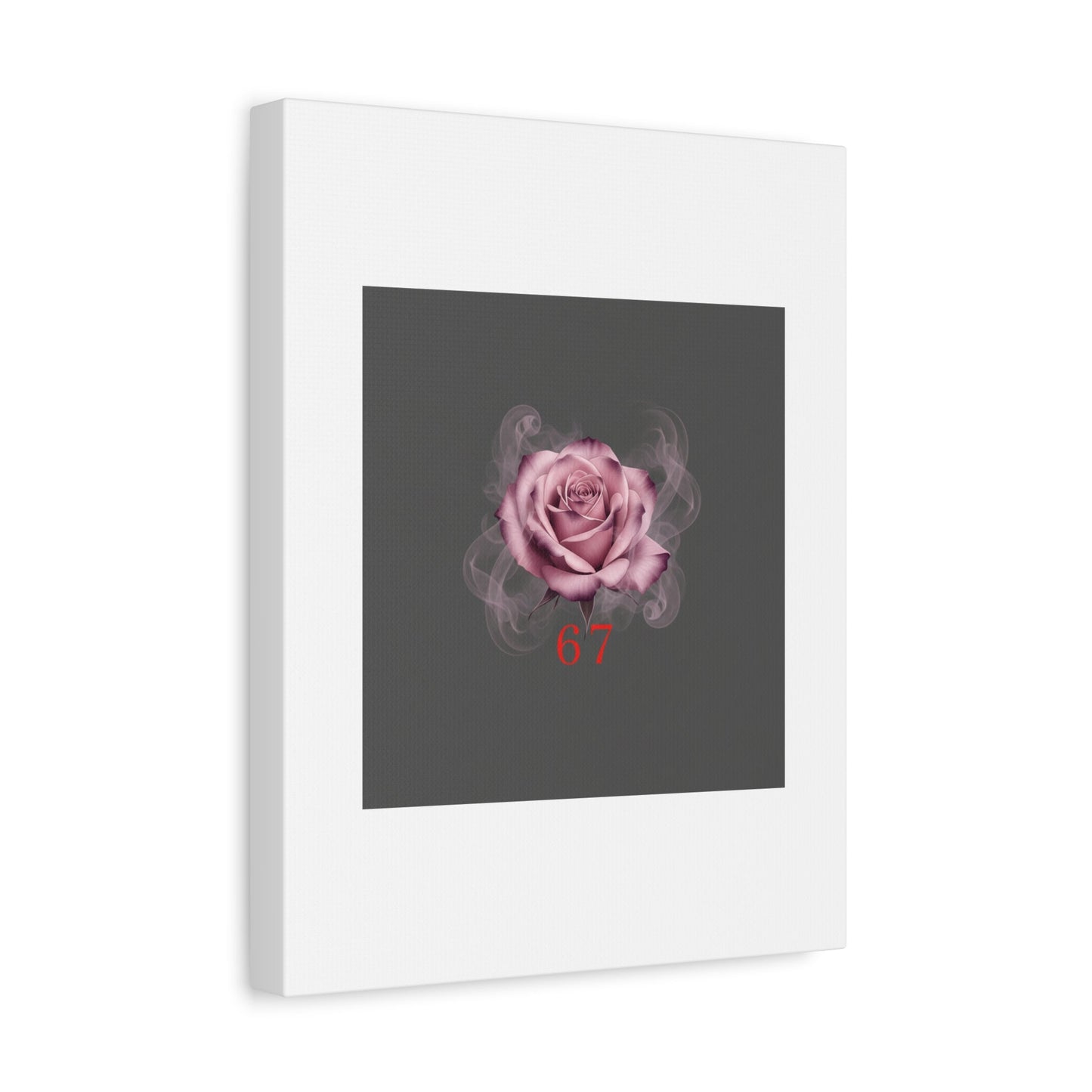 6 7 Valentine's Canvas | Viral Gothic Rose Wall Art | 6 7 Meaning Dark Romance