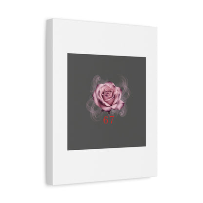 6 7 Valentine's Canvas | Viral Gothic Rose Wall Art | 6 7 Meaning Dark Romance