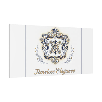 Ornate Brooch Emblem Canvas | Vintage Formalwear Accents, Baroque Print