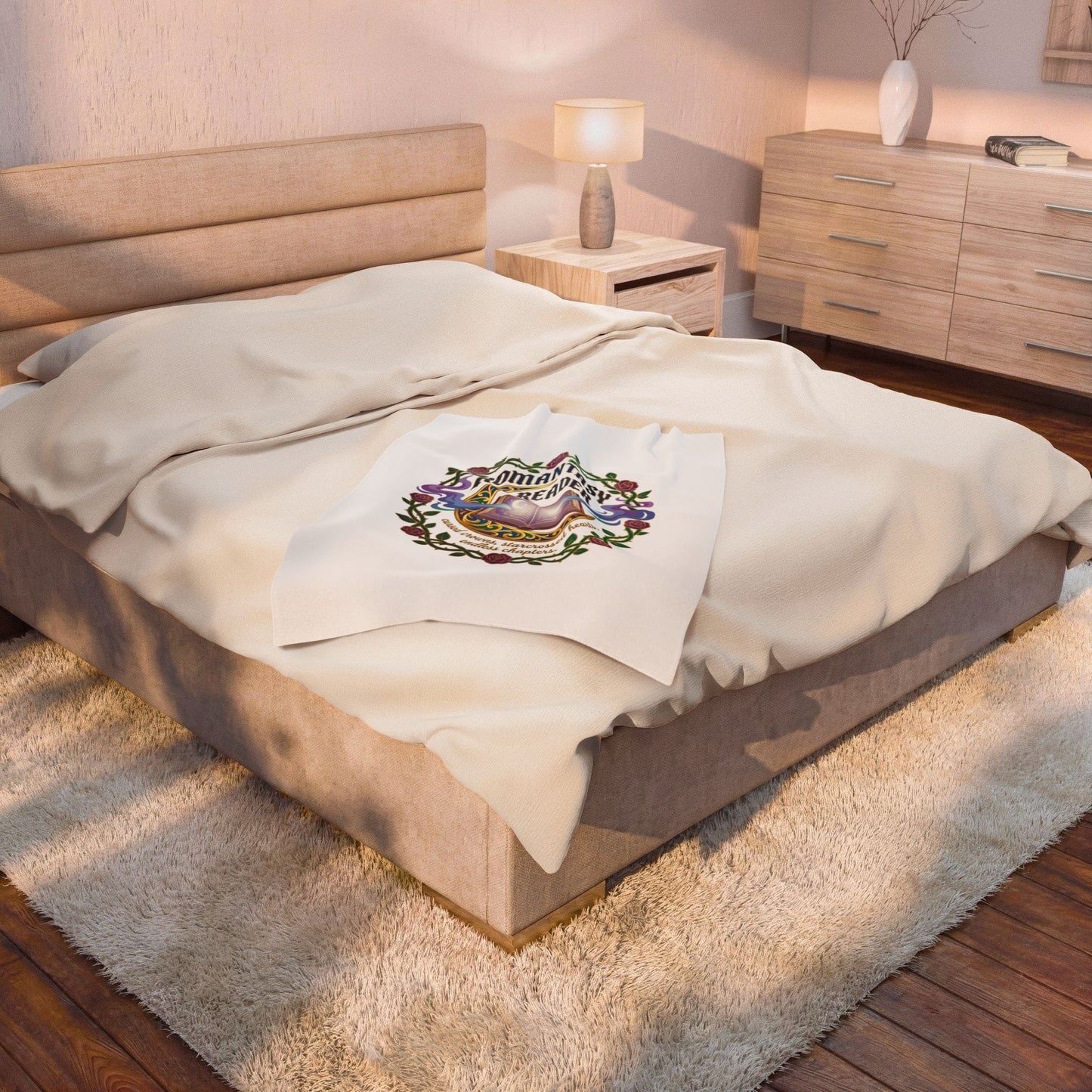 Romantasy Reader Blanket | romantasy, book lover, enchanted