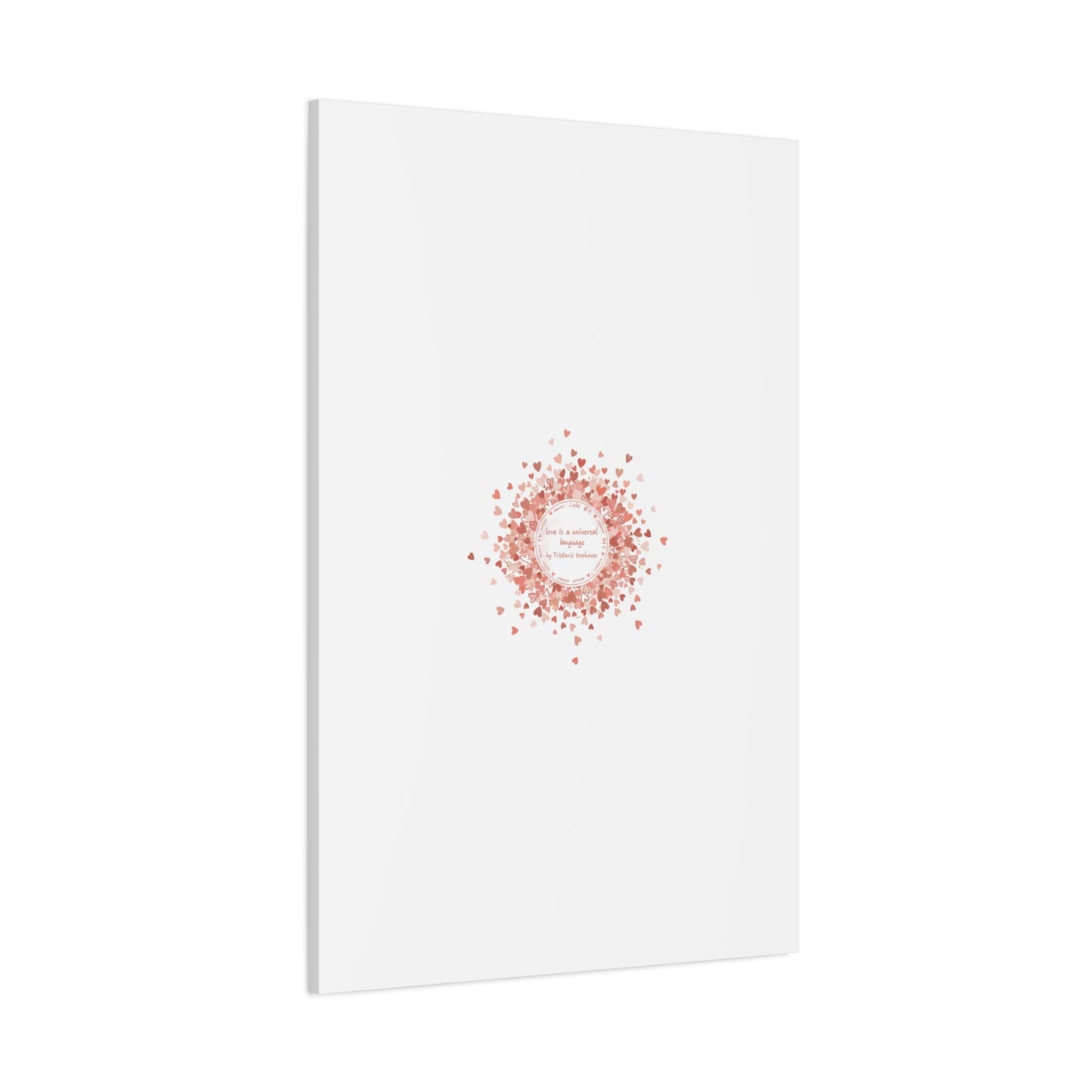 Tiny Heart Confetti Canvas | Matte Stretched Wall Art