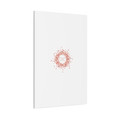 Tiny Heart Confetti Canvas | Matte Stretched Wall Art
