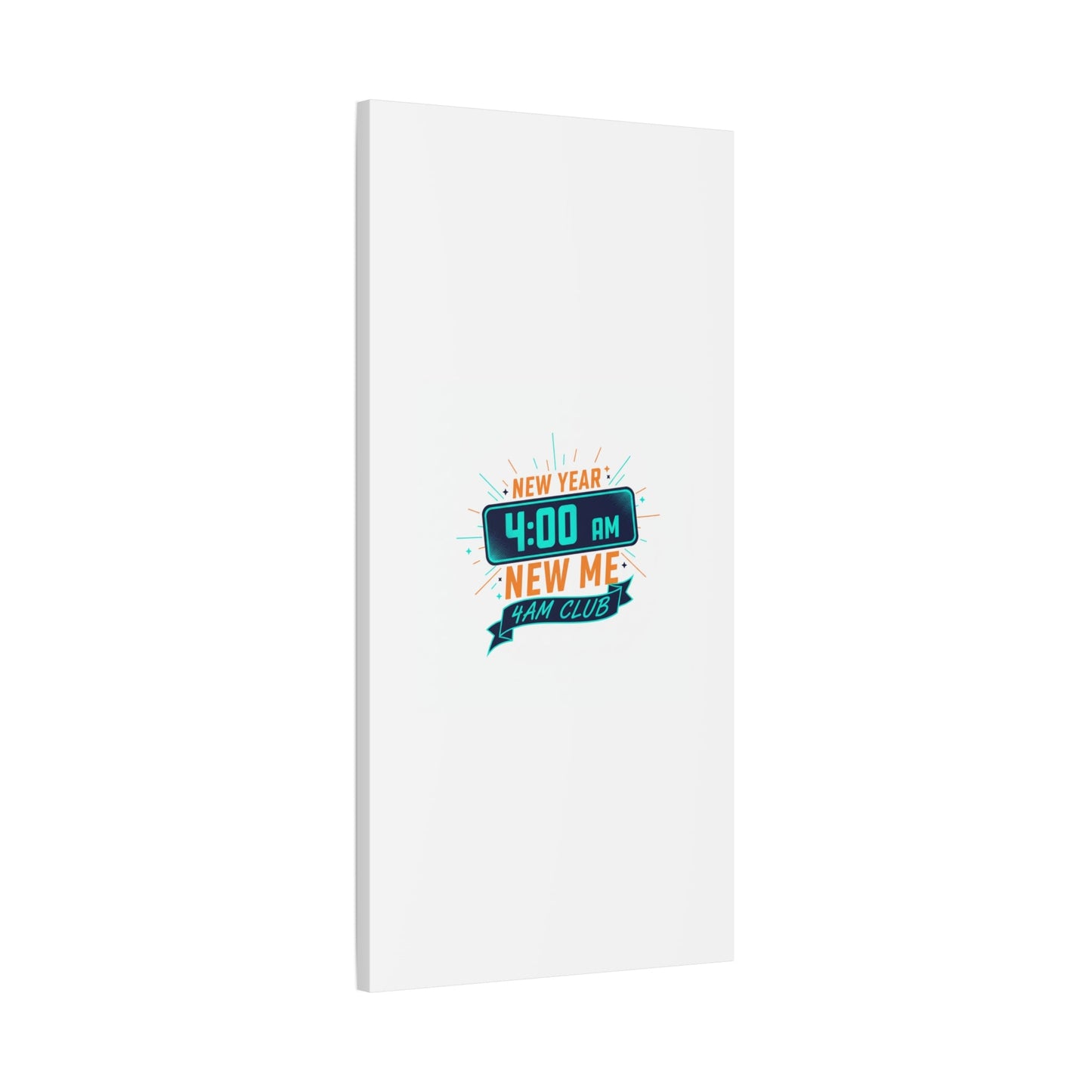 4AM Club New Year Graphic Canvas | Holiday Party Novelty, Festive New Year Decor
