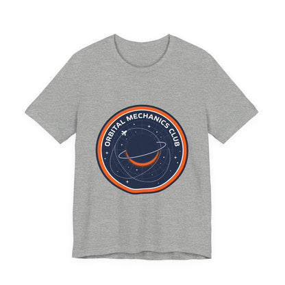 Orbital Mechanics Club Tee | mission patch, rocket science nerd