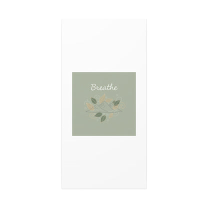 Breathe Mountain Line Canvas | Nature Symbols, Minimal Forest Wall Art