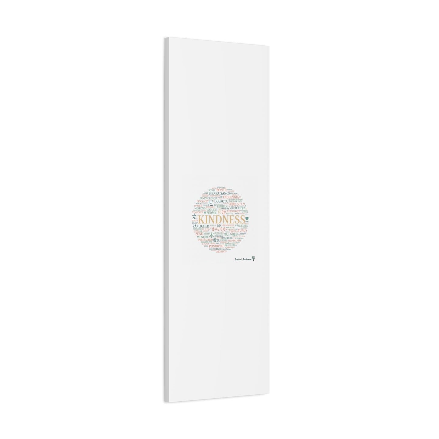 Kindness Word Cloud Canvas | Fresh Start Minimalist Wall Art