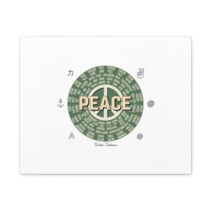 Peace doodle canvas | hand drawn sketch aesthetic, handwritten message